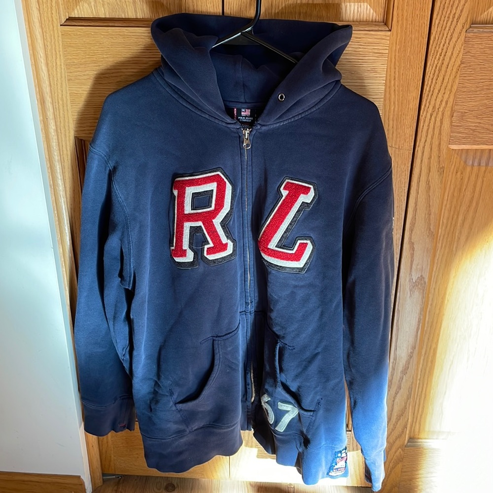 Jeans Company Hooded Sweatshirt. Size XL. Color. Blue